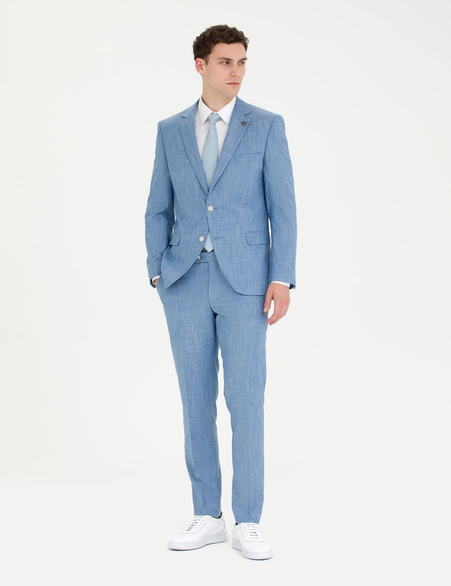 Açık Mavi Ex. Slim Fit Takım Elbise