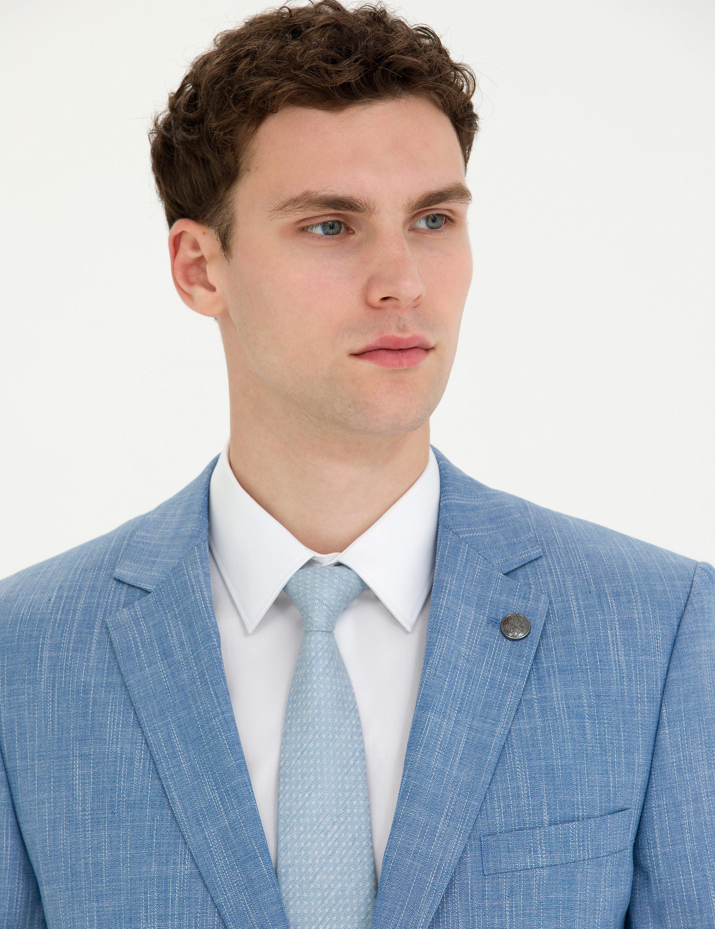 Açık Mavi Ex. Slim Fit Takım Elbise