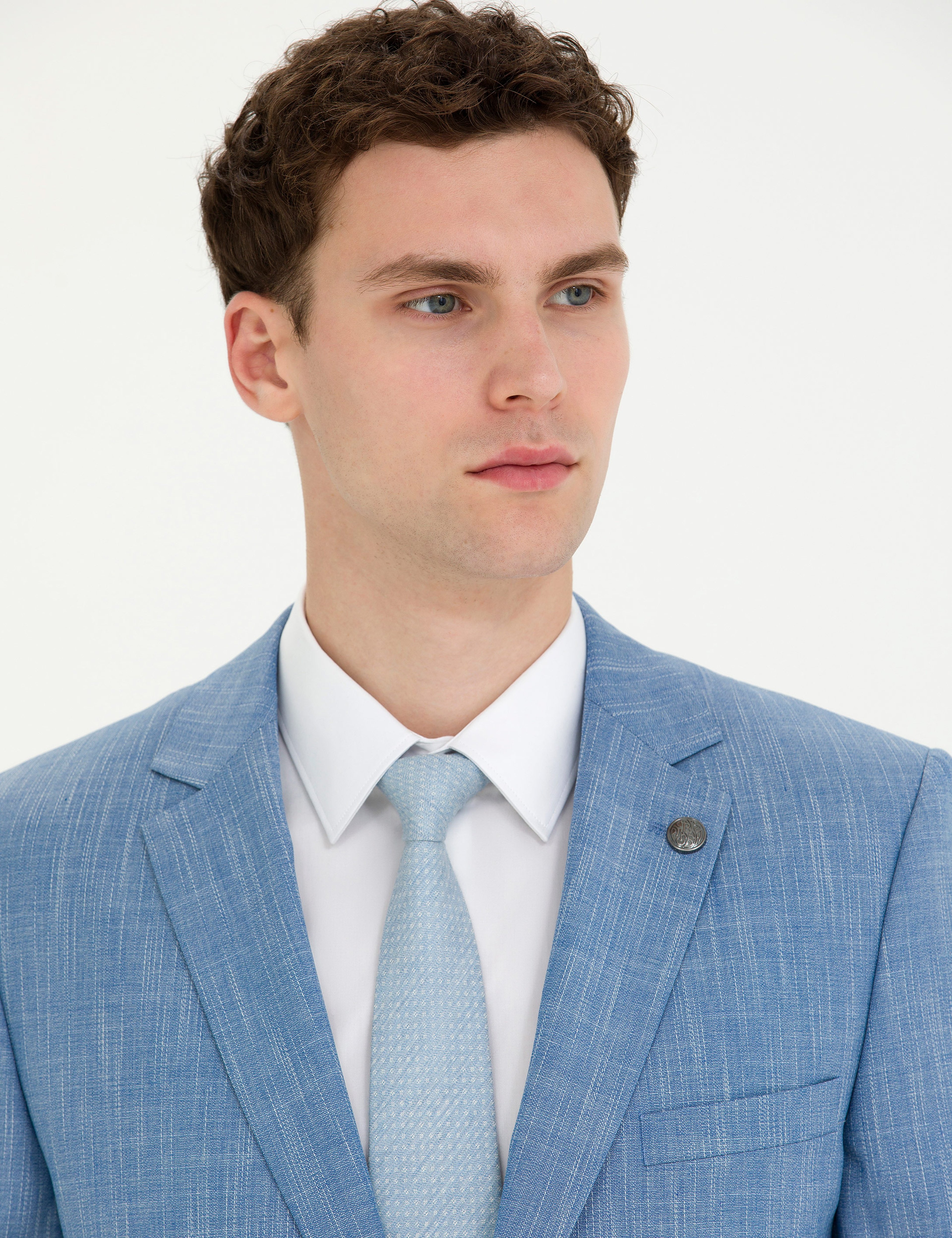Açık Mavi Ex. Slim Fit Takım Elbise