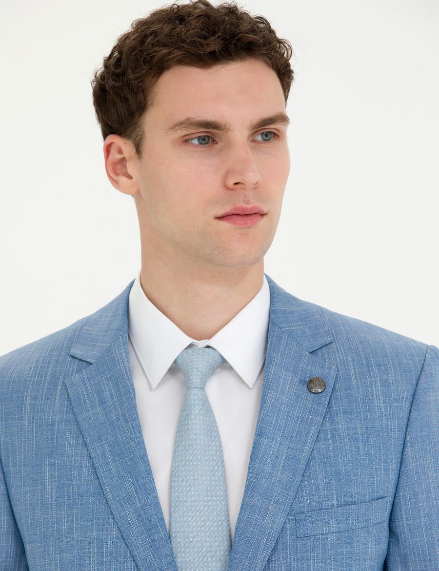 Açık Mavi Ex. Slim Fit Takım Elbise