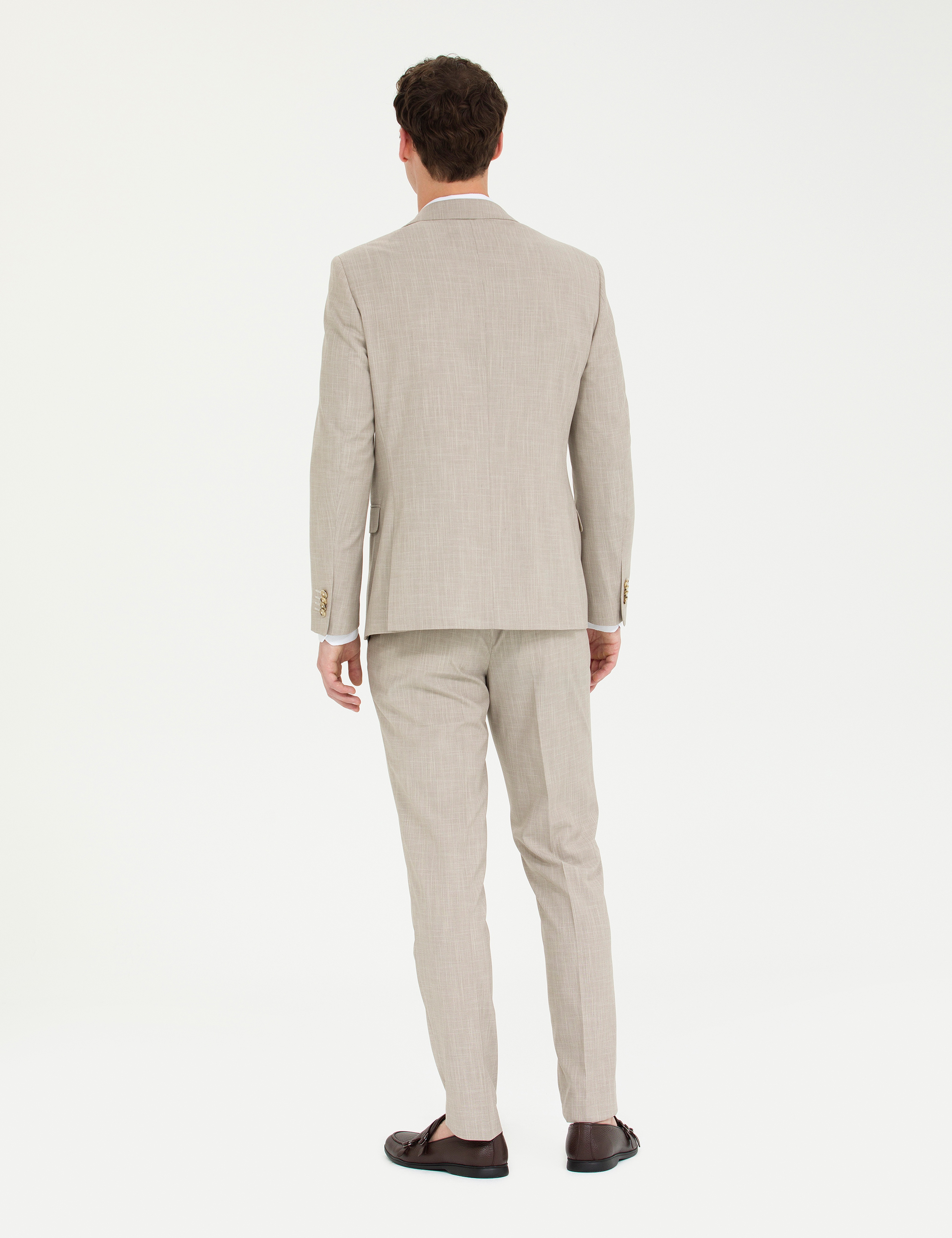 Bej Ex. Slim Fit Takım Elbise