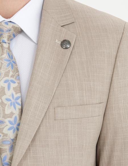 Bej Ex. Slim Fit Takım Elbise - 50270622041