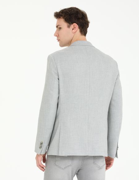Gri Slim Fit Spor Ceket - 50265945041