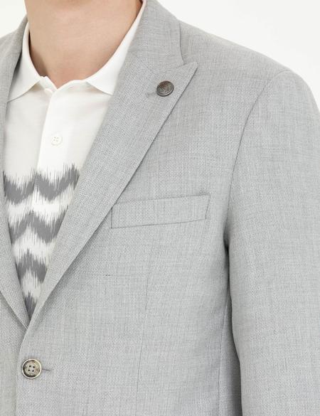 Gri Slim Fit Spor Ceket - 50265945041