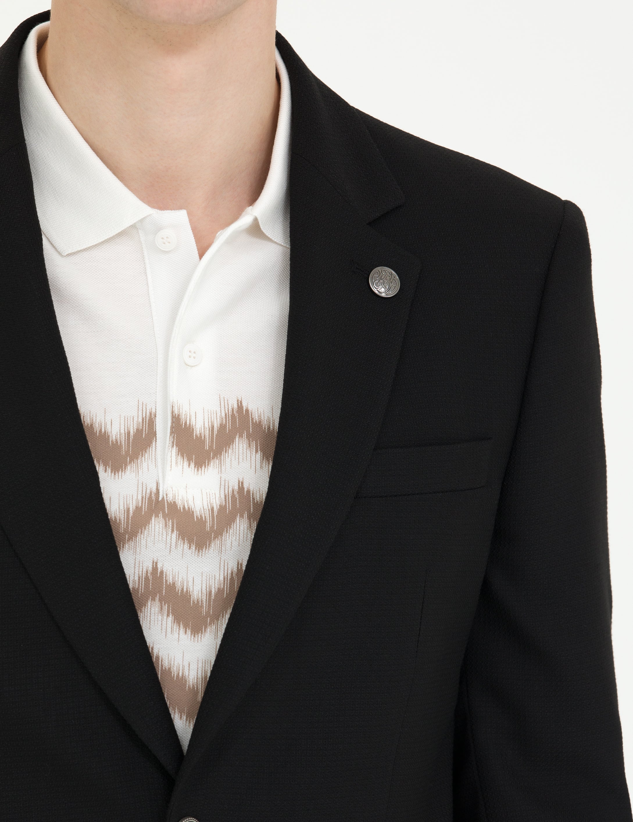 Siyah Slim Fit Blazer Ceket - Image 7
