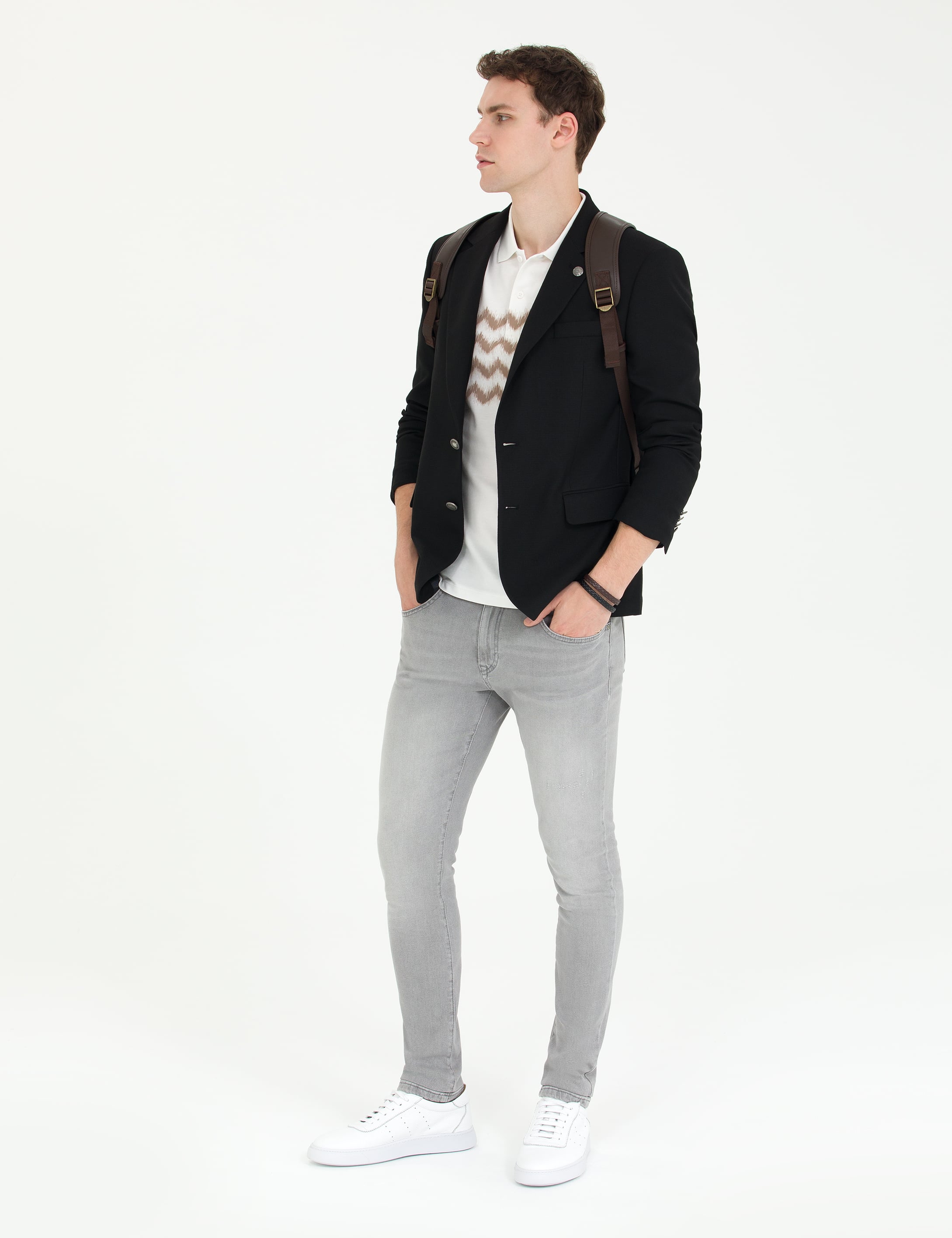Siyah Slim Fit Blazer Ceket