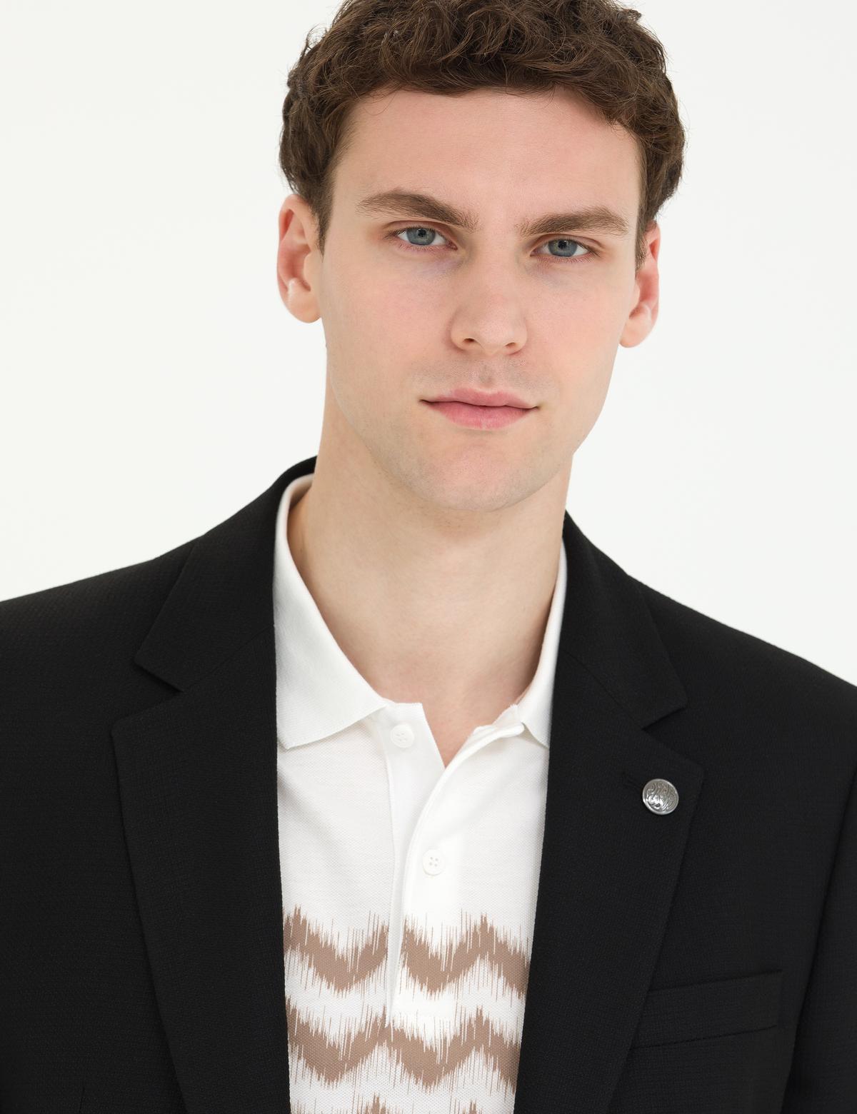 Siyah Slim Fit Blazer Ceket - 50266202014