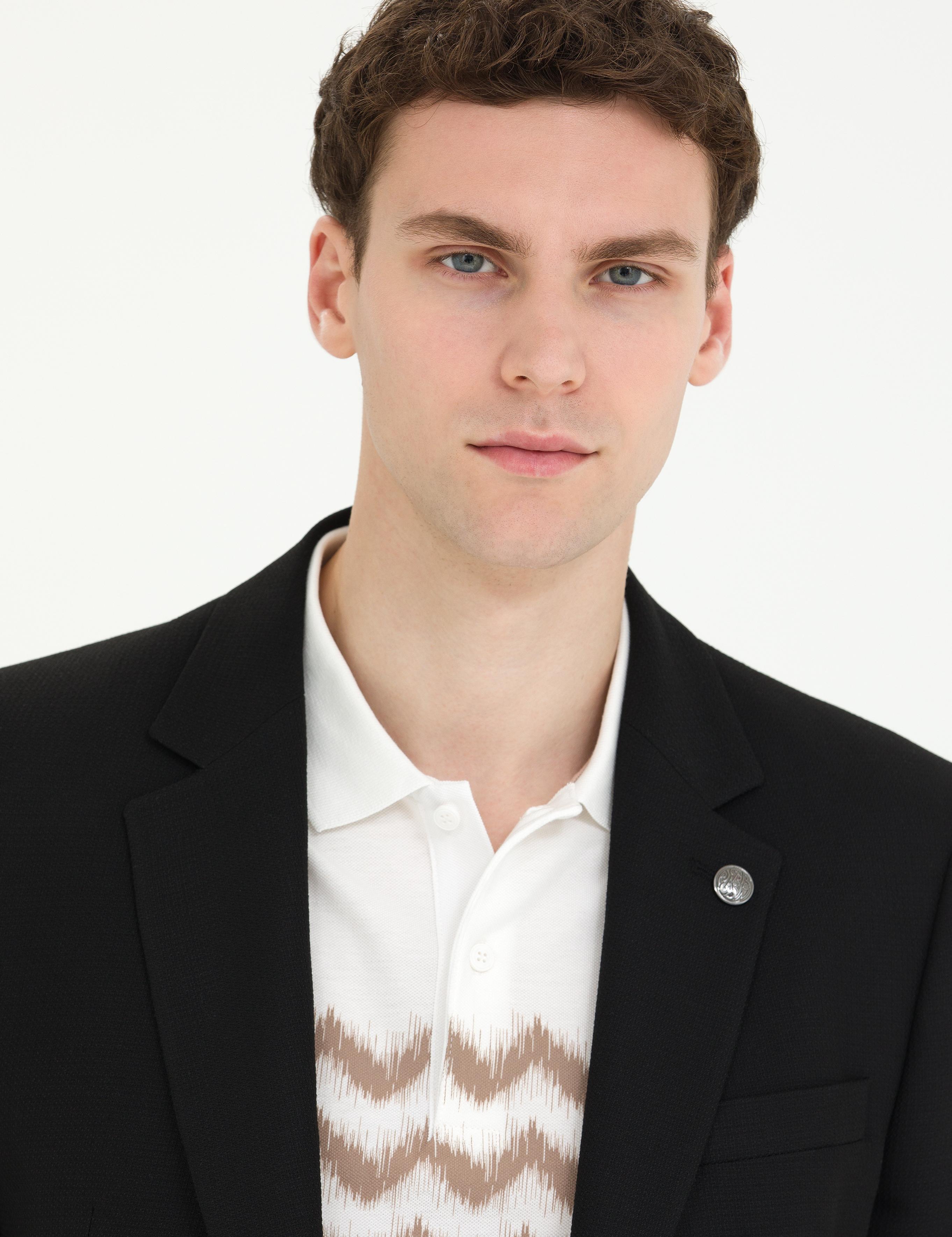 Siyah Slim Fit Blazer Ceket