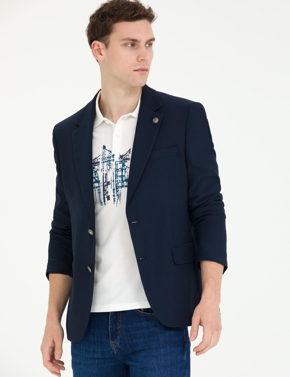 Lacivert Blazer Ceket - 50266202056