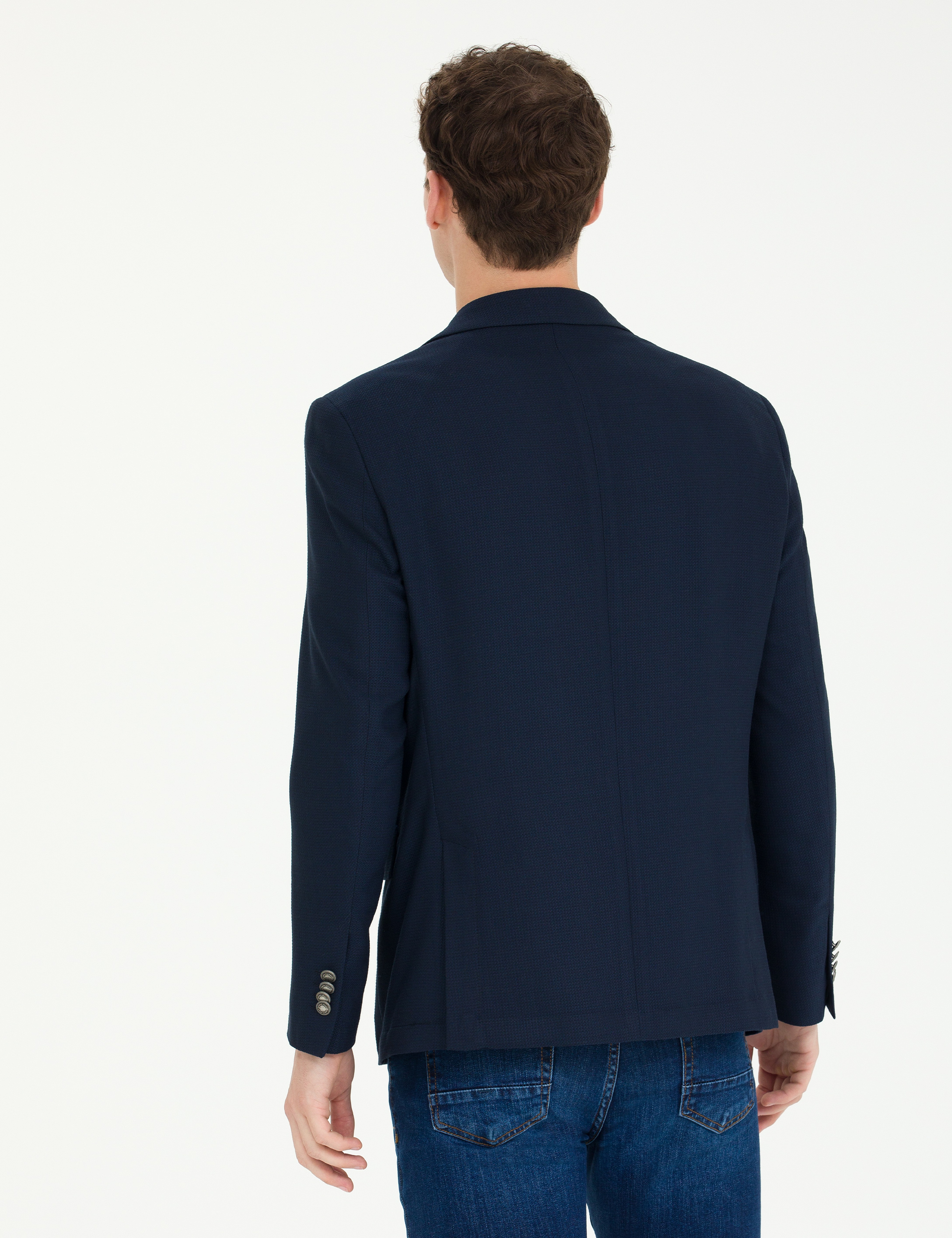 Lacivert Blazer Ceket - Image 5