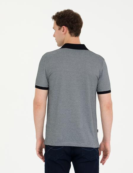 Siyah Slim Fit Polo Yaka Tişört - 50263954038