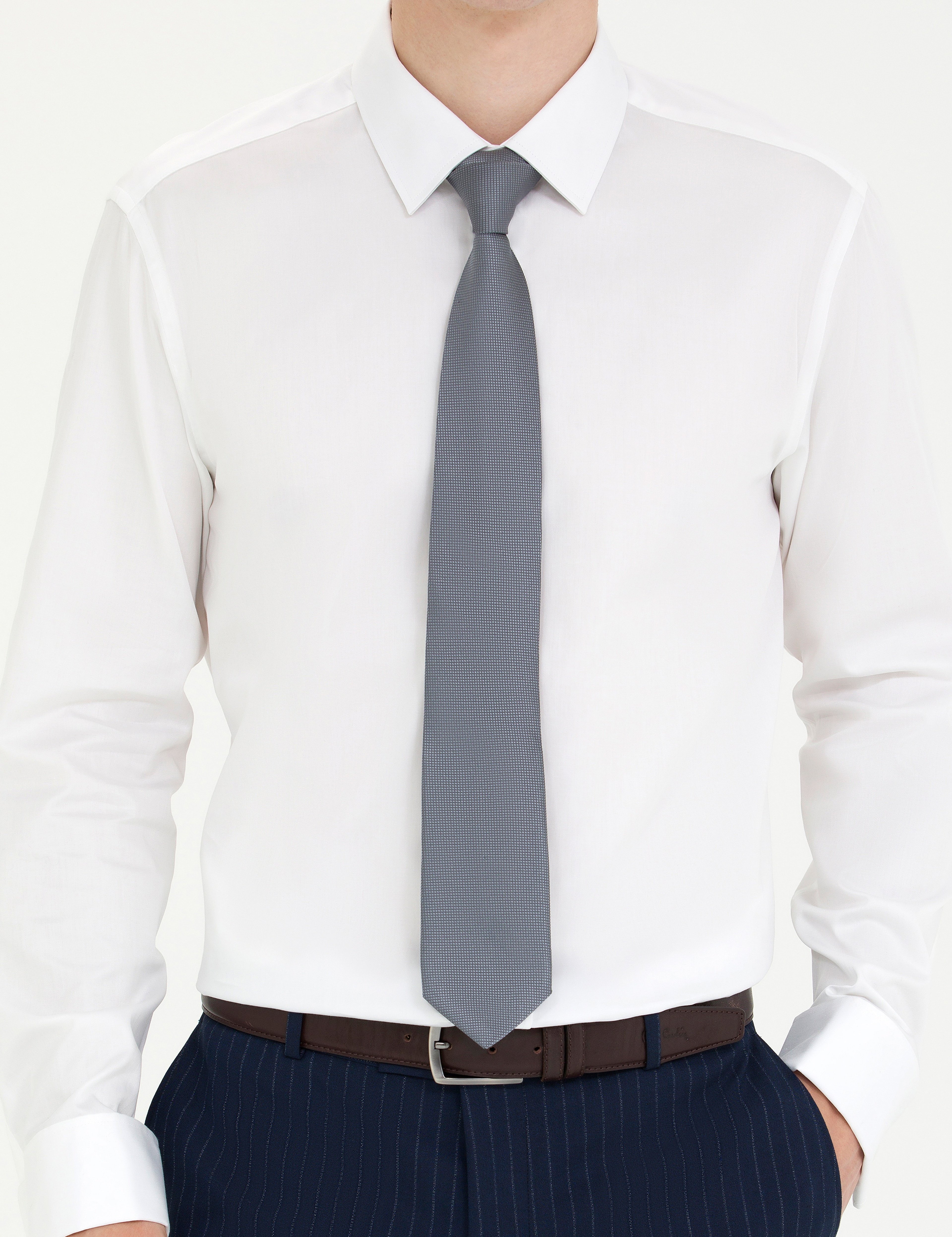 Beyaz Slim Fit Uzun Kollu Klasik Gömlek