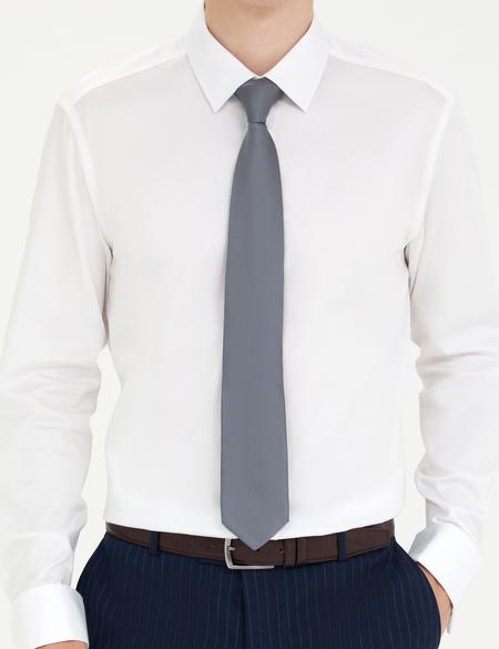 Beyaz Slim Fit Uzun Kollu Klasik Gömlek - 50268185005