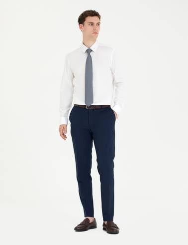 Beyaz Slim Fit Uzun Kollu Klasik Gömlek