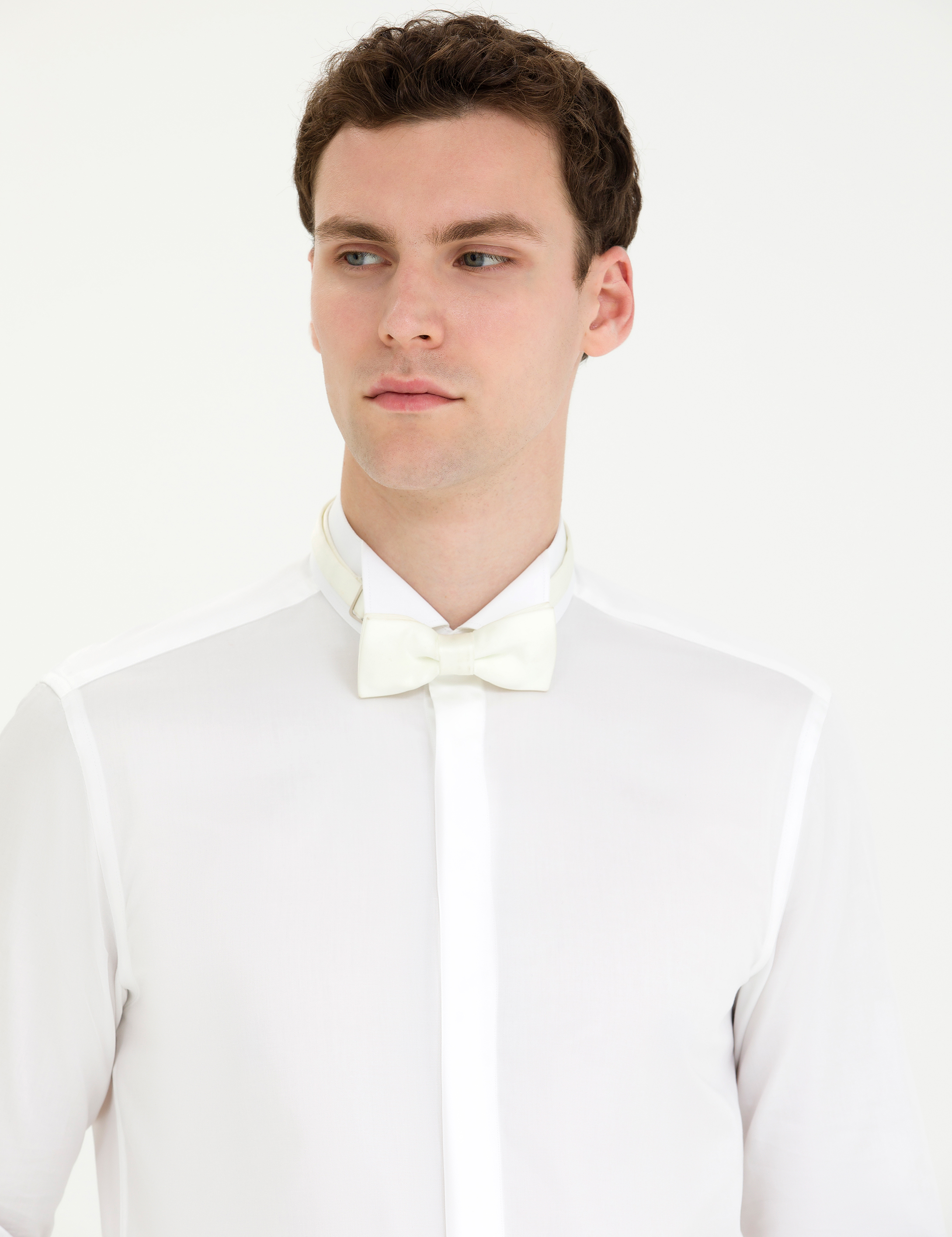 Pierre Cardin Beyaz Slim Fit Smokin Gömlek görsel 3