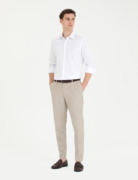 Beyaz Slim Fit Uzun Kollu Gömlek - 50269447001