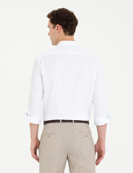 Beyaz Slim Fit Uzun Kollu Gömlek - 50269447001