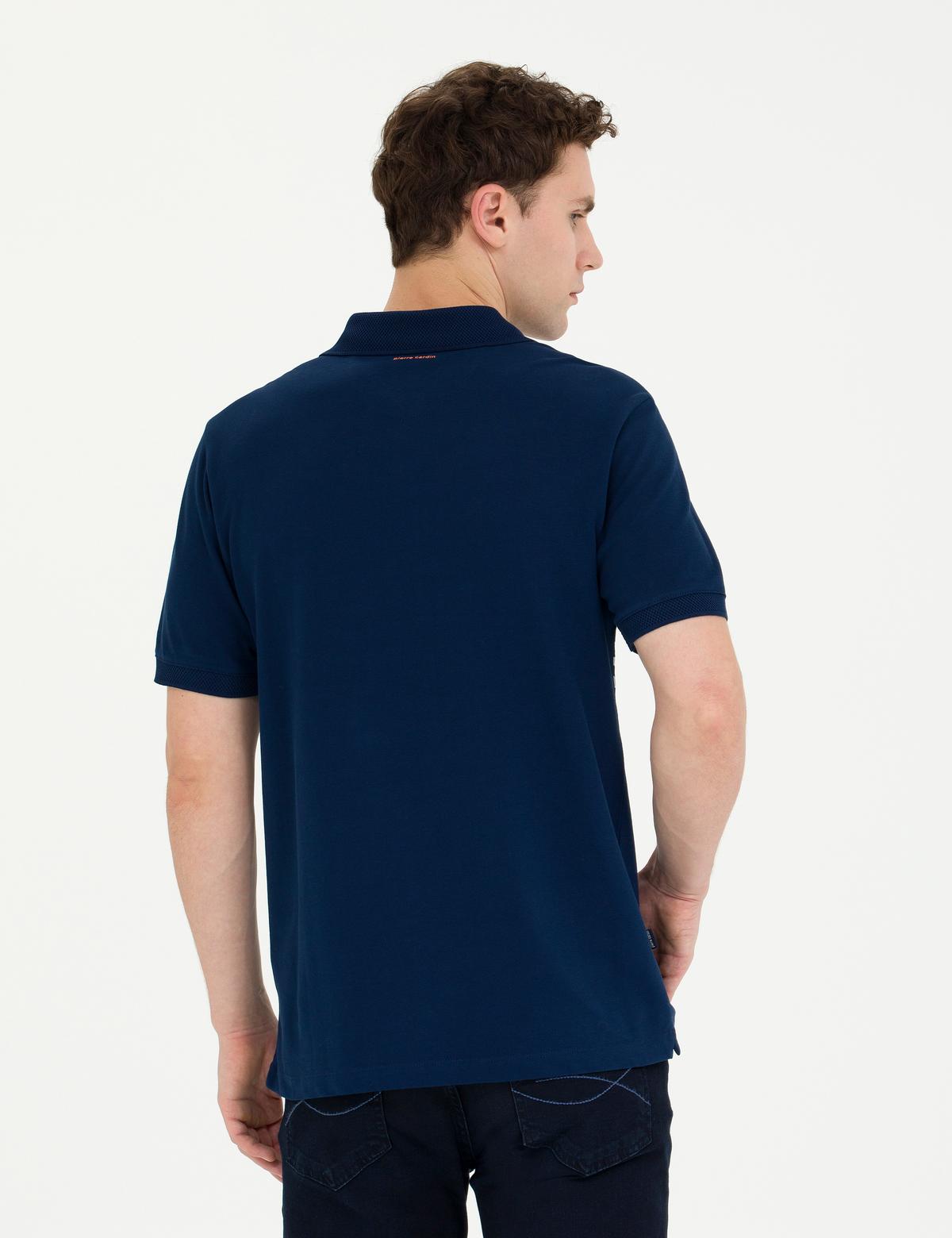 Lacivert Slim Fit Polo Yaka Tişört - 50263931073