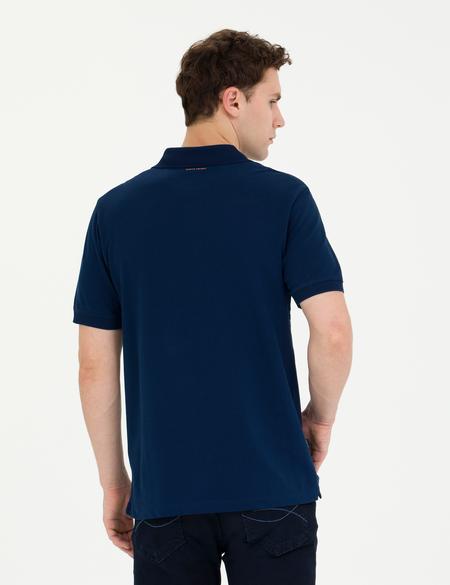 Lacivert Slim Fit Polo Yaka Tişört - 50263931073