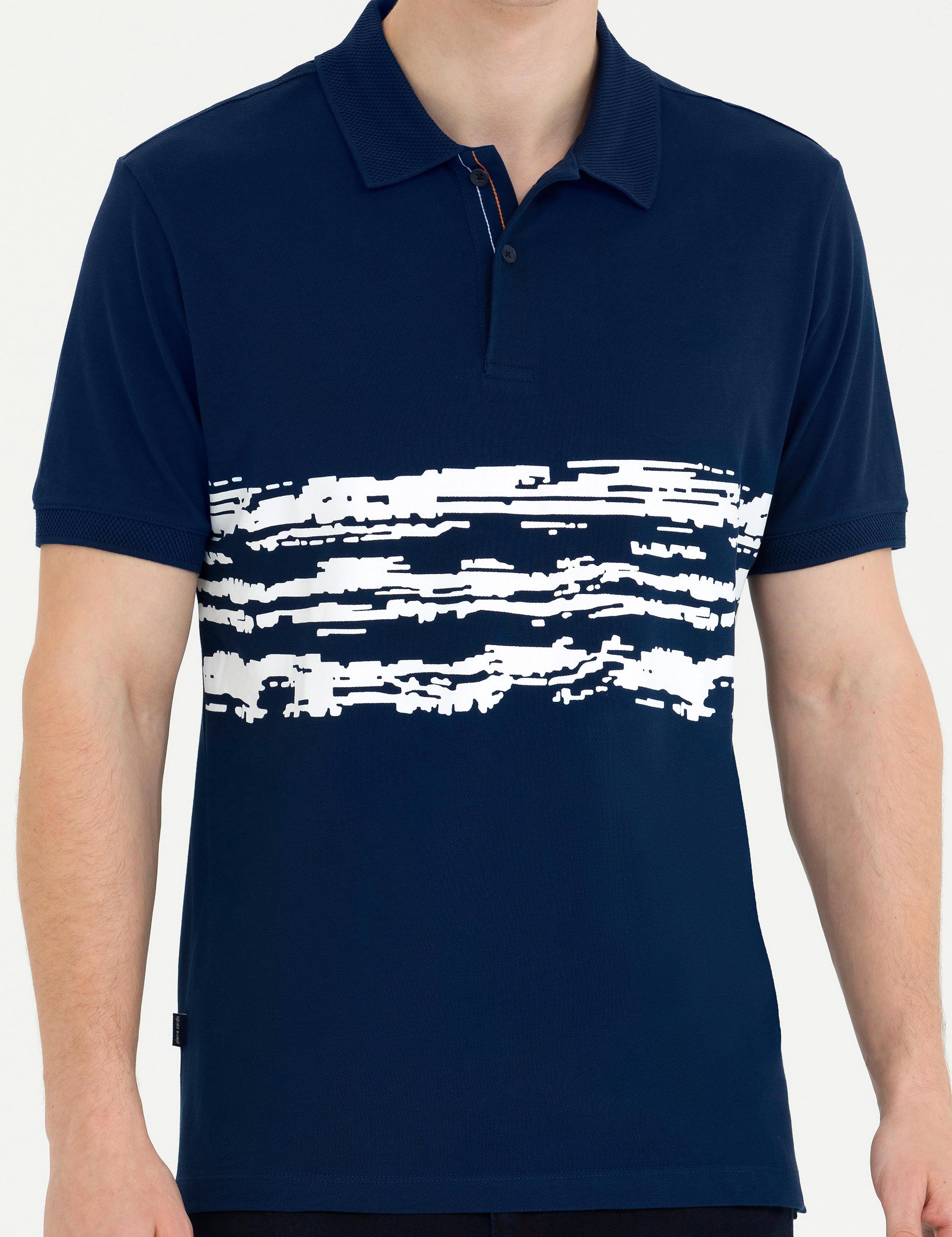 Lacivert Slim Fit Polo Yaka Tişört