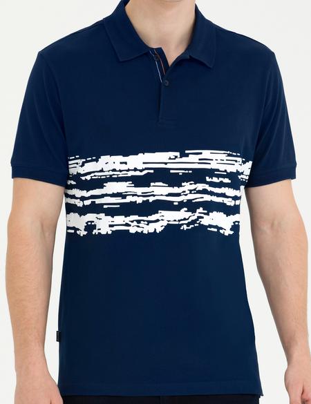 Lacivert Slim Fit Polo Yaka Tişört - 50263931073