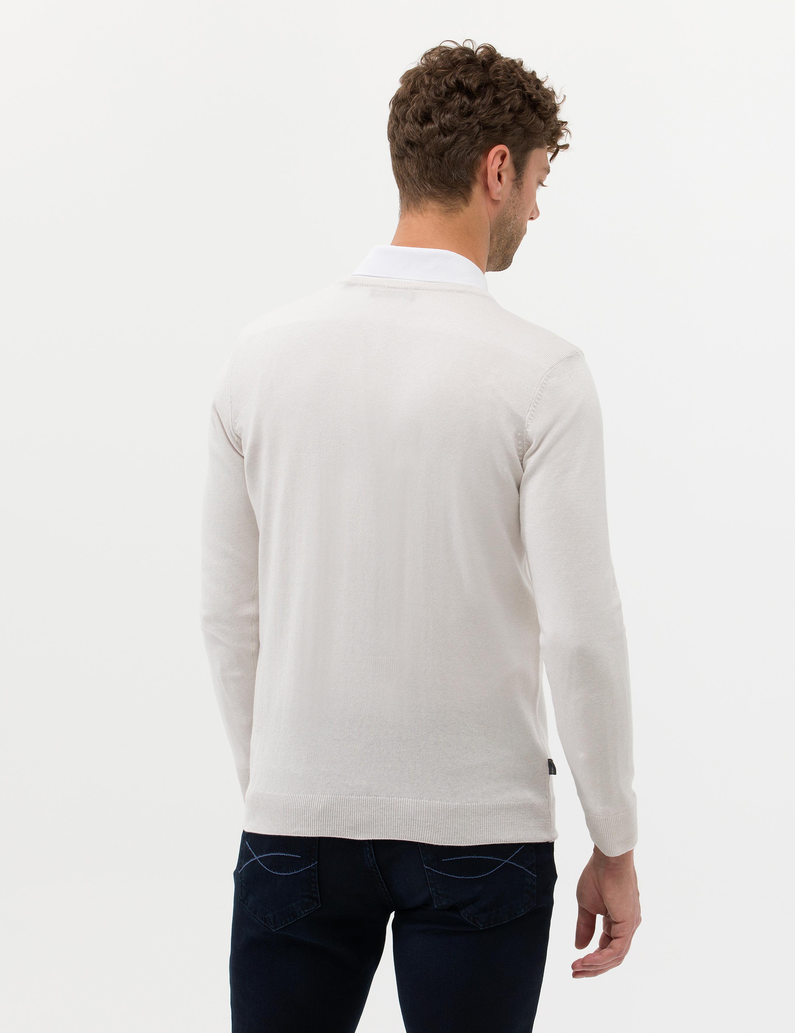 Taş Slim Fit V Yaka Basic Triko Kazak