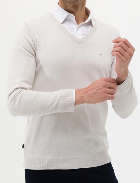 Taş Slim Fit V Yaka Basic Triko Kazak - 50276536047