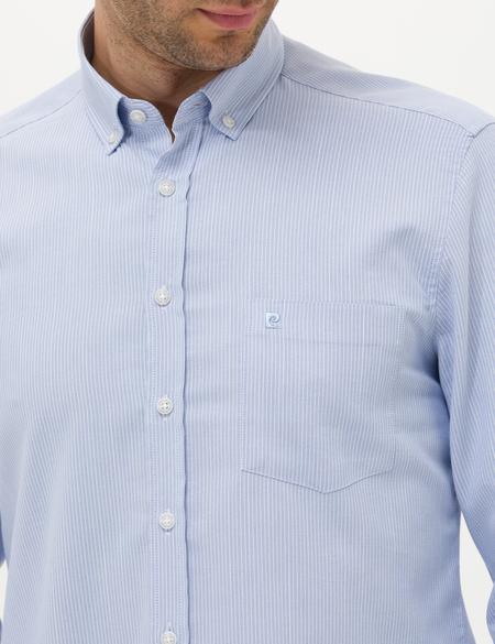 Açık Mavi Regular Fit Uzun Kollu Gömlek - 50276877008