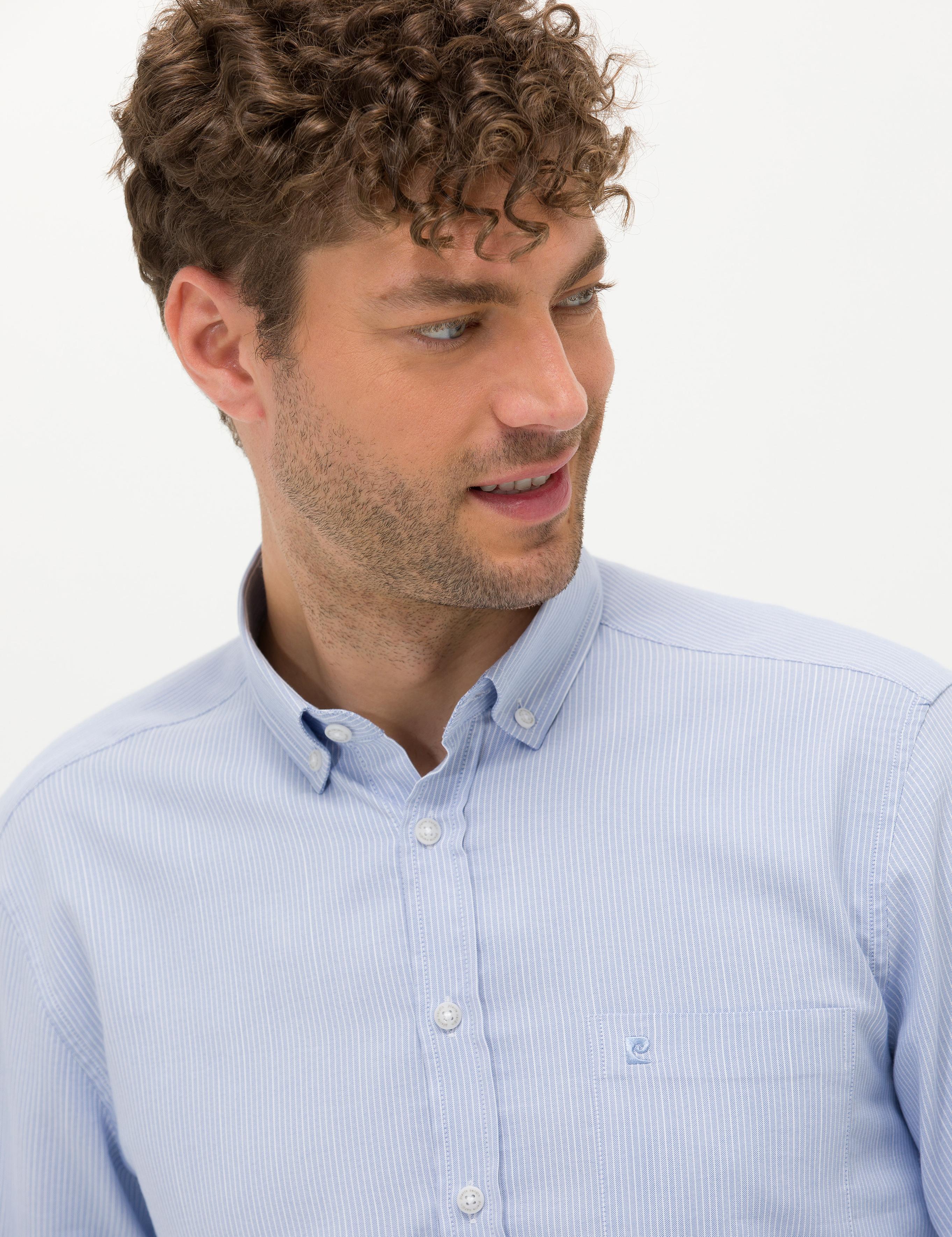 Açık Mavi Regular Fit Uzun Kollu Gömlek