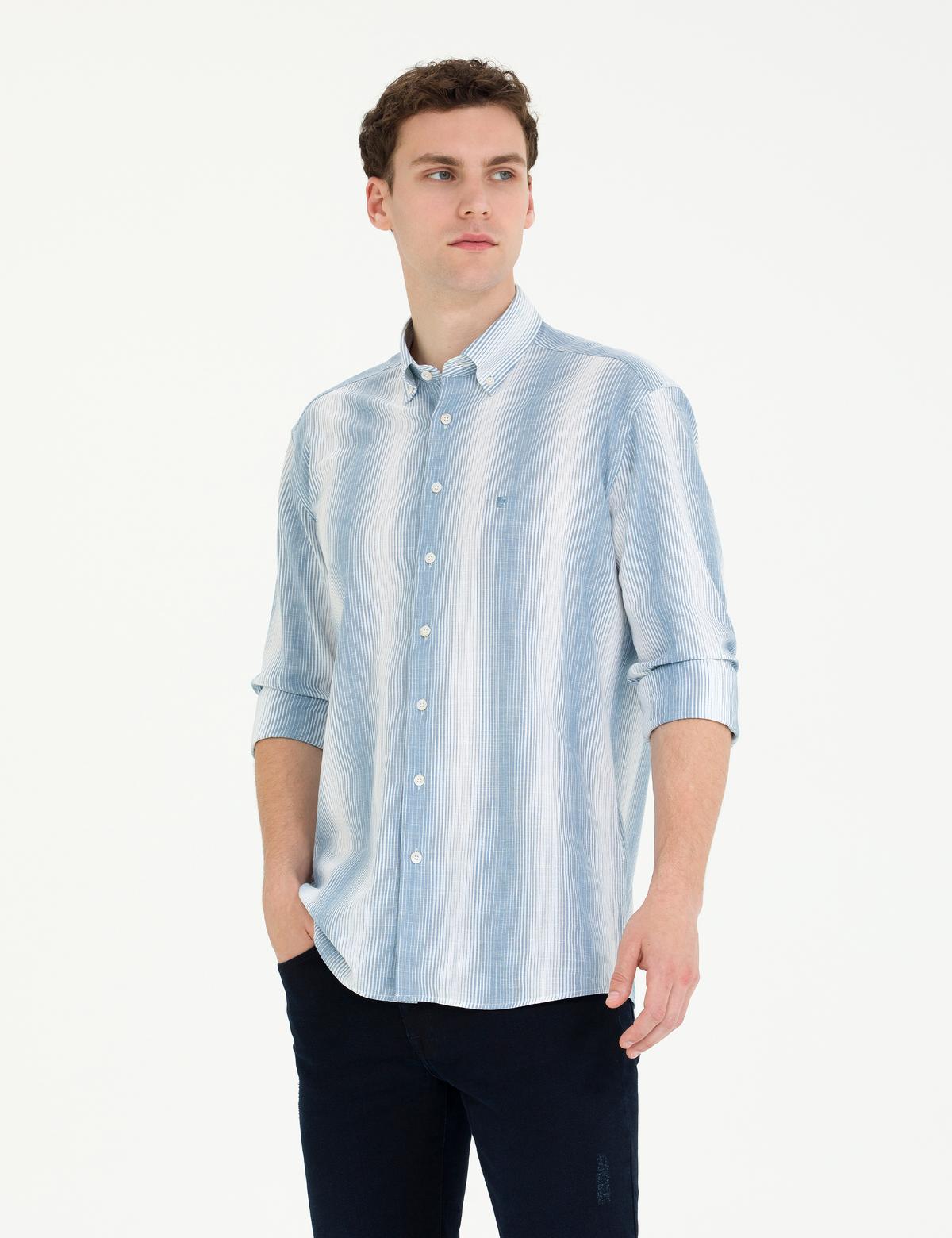 Mavi Regular Fit Uzun Kollu Gömlek - 50264945037