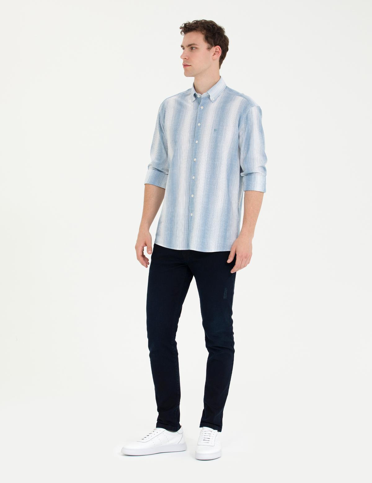 Mavi Regular Fit Uzun Kollu Gömlek - 50264945037