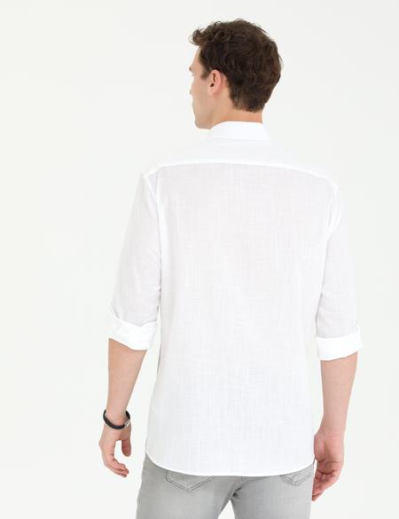 Haki Slim Fit Uzun Kollu Gömlek - 50265592027