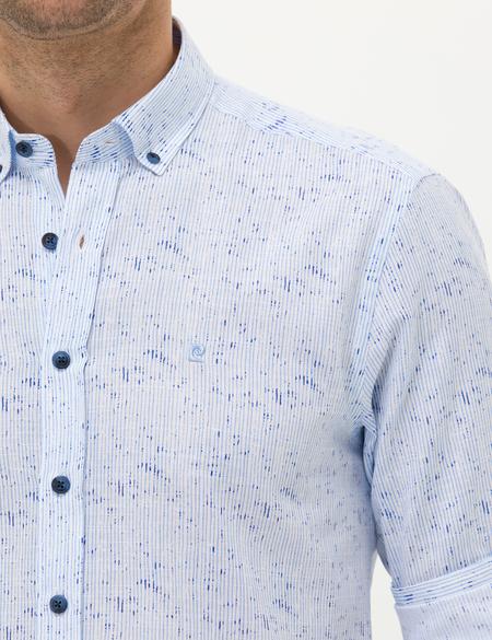 Açık Mavi Slim Fit Uzun Kollu Gömlek - 50272207001