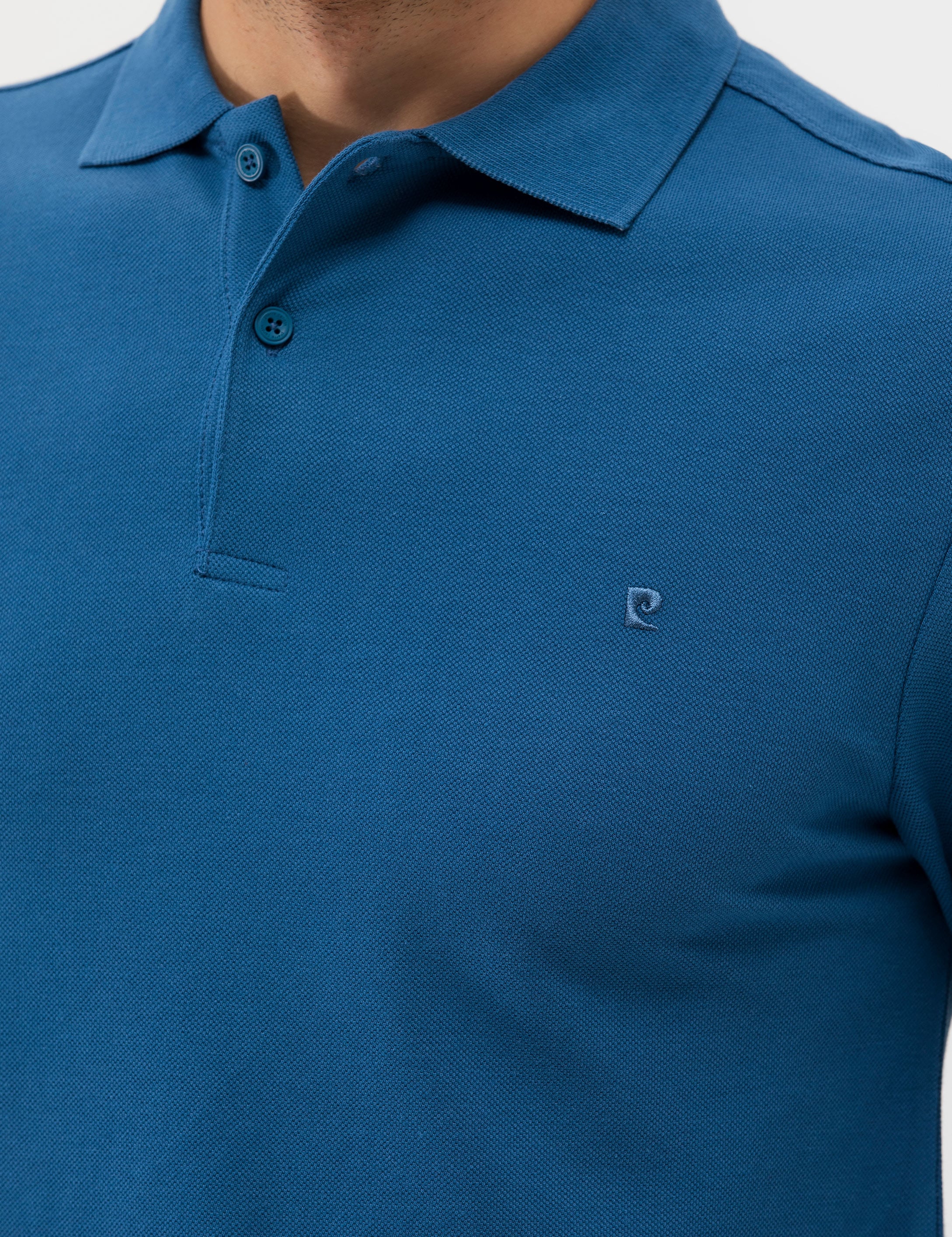 Pierre Cardin Açık Lacivert Slim Fit Basic Sweatshirt görsel 7