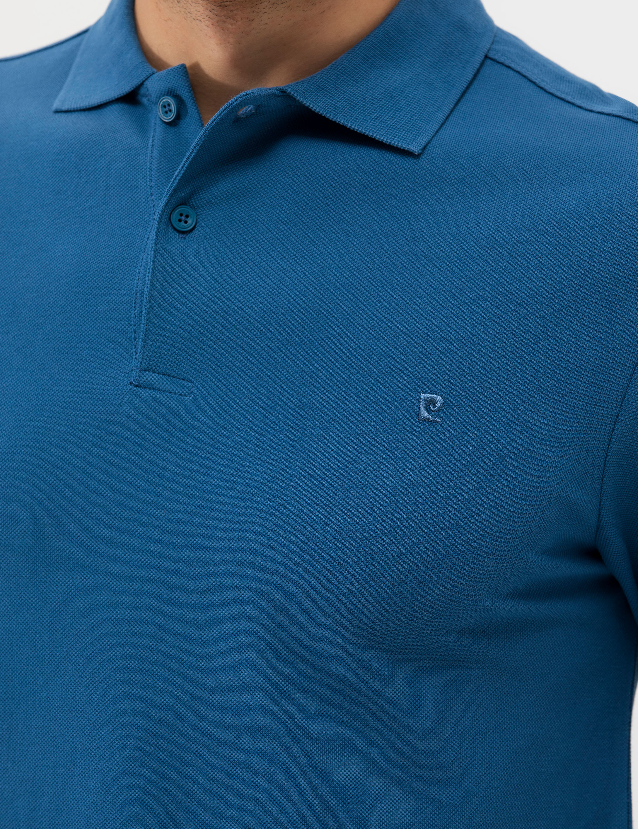 Açık Lacivert Slim Fit Basic Sweatshirt