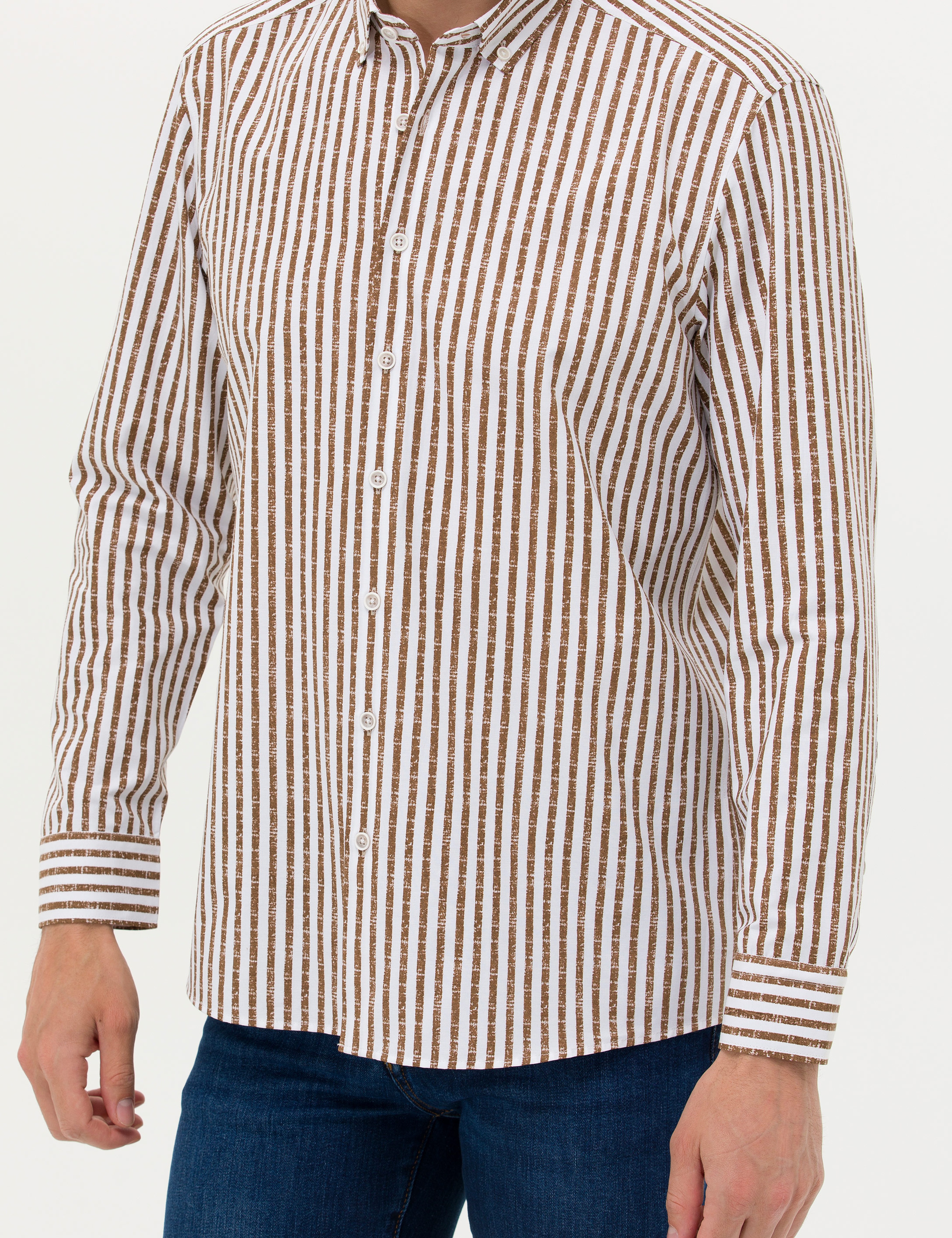 Vizon Regular Fit Uzun Kollu Gömlek - Image 6