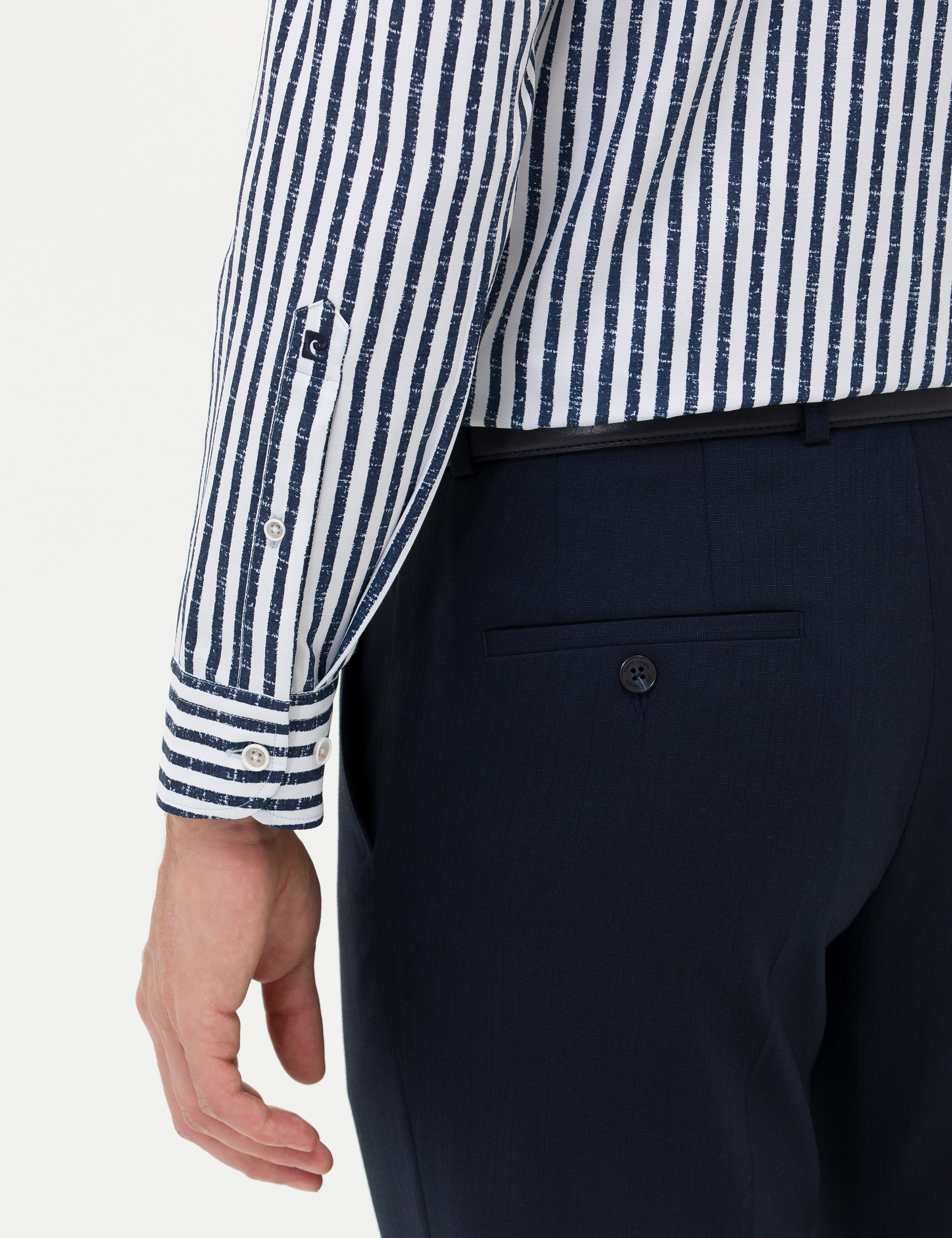 Lacivert Regular Fit Uzun Kollu Gömlek - Image 7