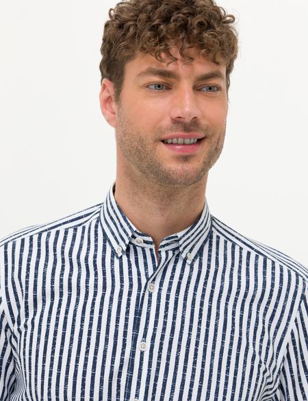 Lacivert Regular Fit Uzun Kollu Gömlek - 50276696020