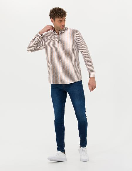 Vizon Regular Fit Uzun Kollu Gömlek - 50276696017