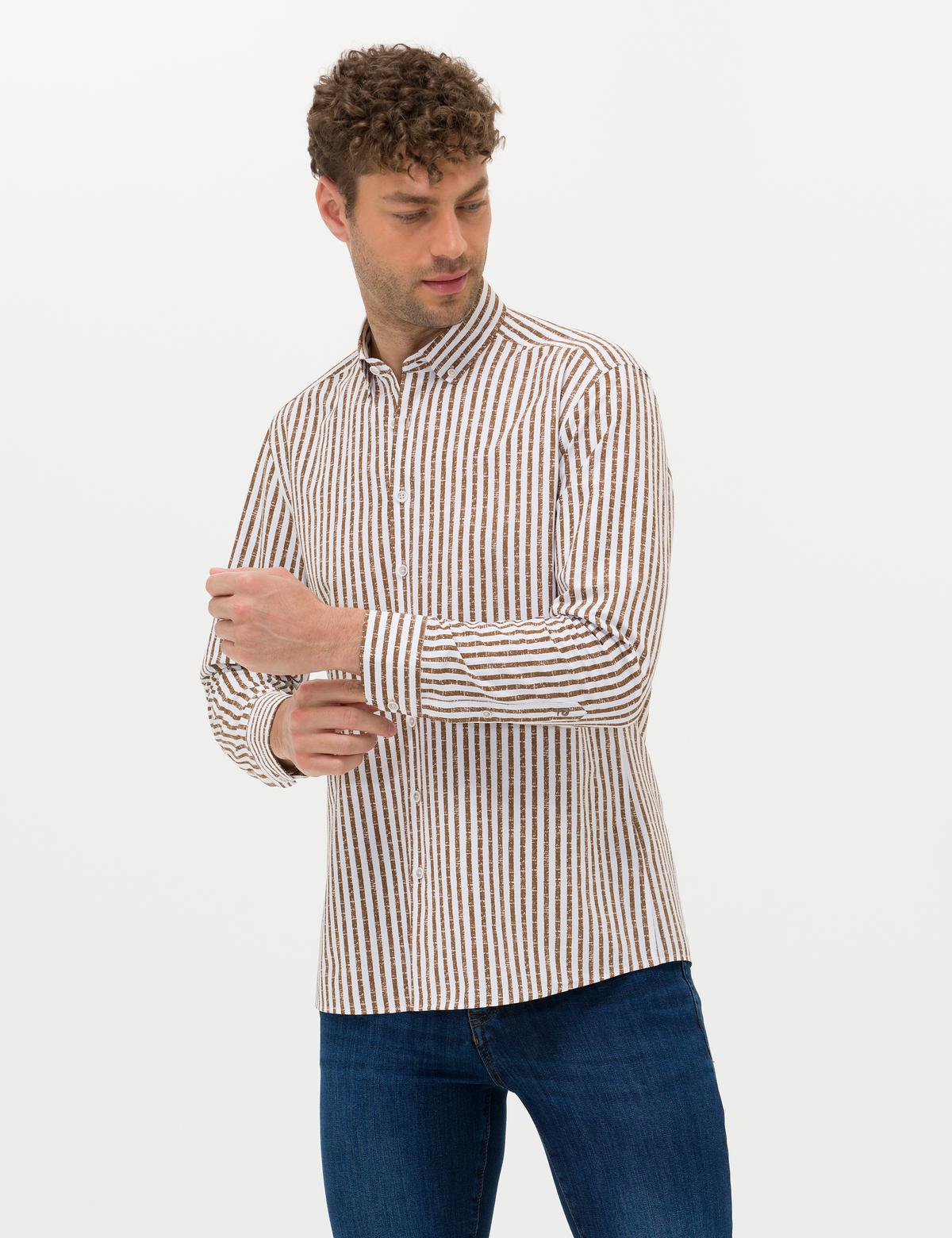 Vizon Regular Fit Uzun Kollu Gömlek