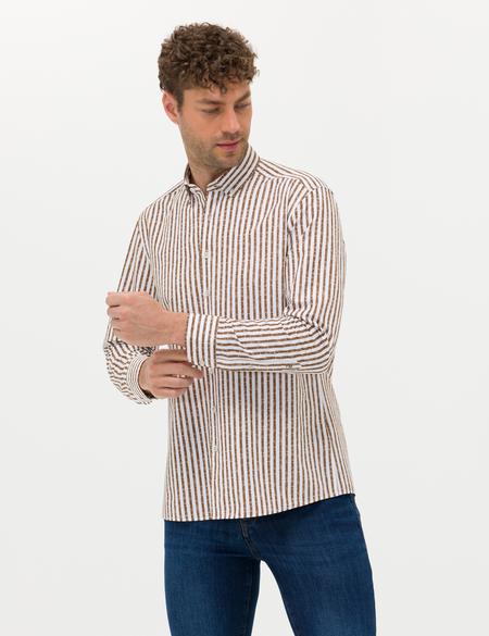 Vizon Regular Fit Uzun Kollu Gömlek - 50276696017