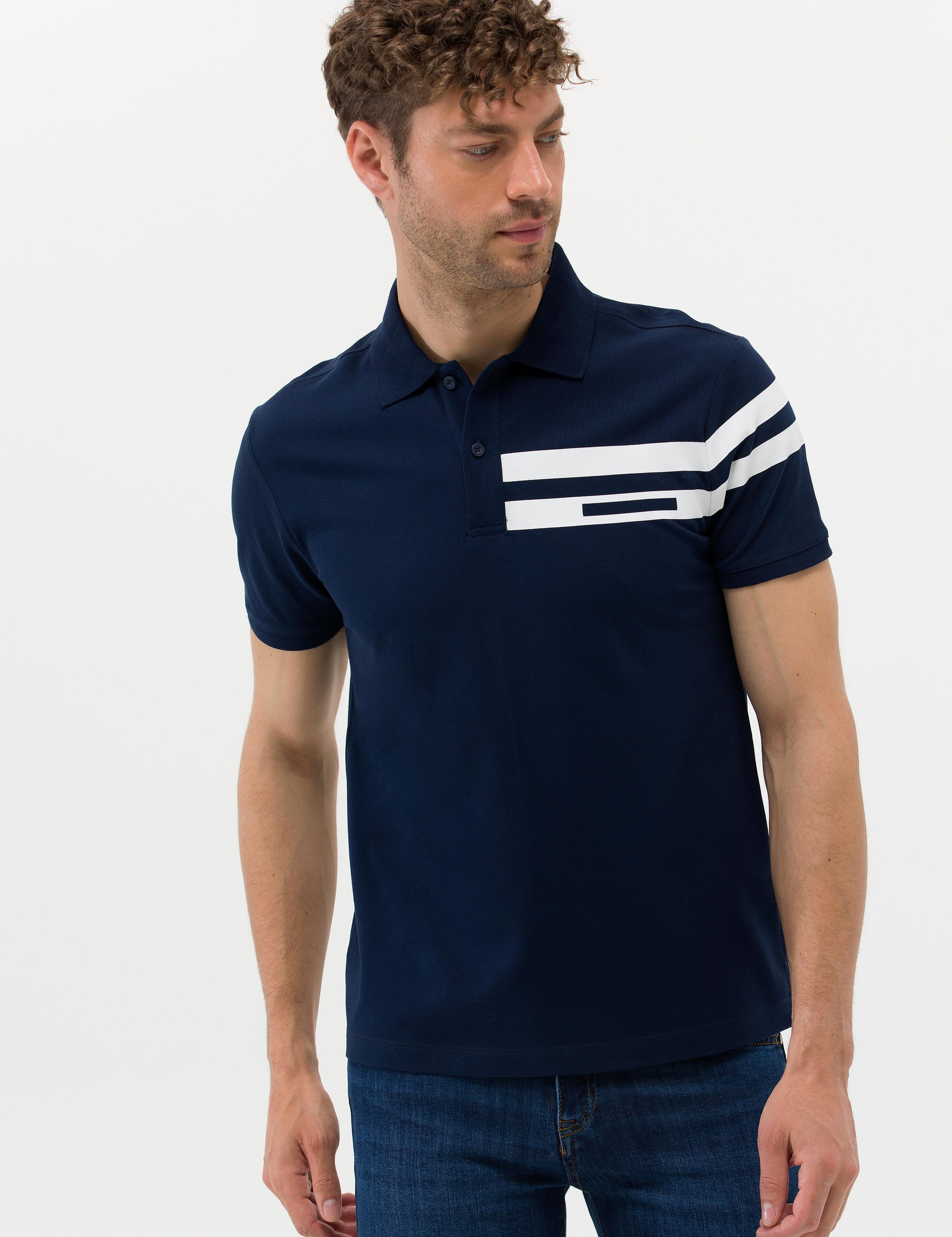 Lacivert Slim Fit Polo Yaka Tişört