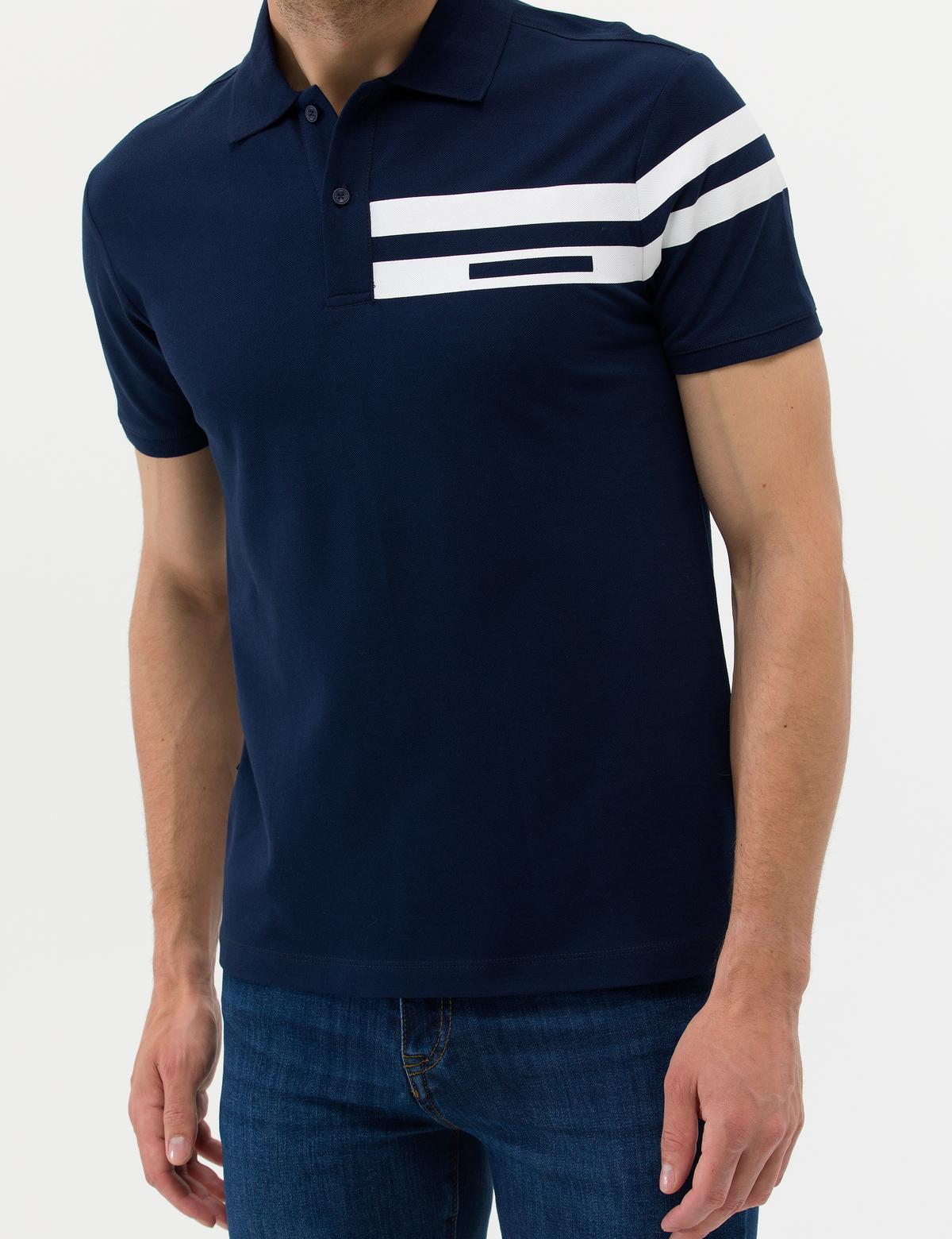 Lacivert Slim Fit Polo Yaka Tişört - 50273572010