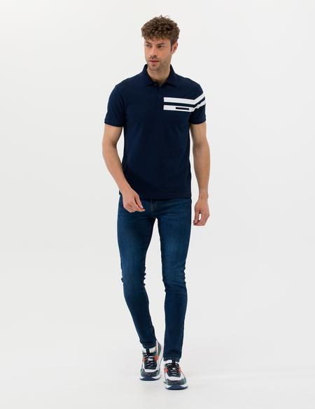 Lacivert Slim Fit Polo Yaka Tişört - 50273572010