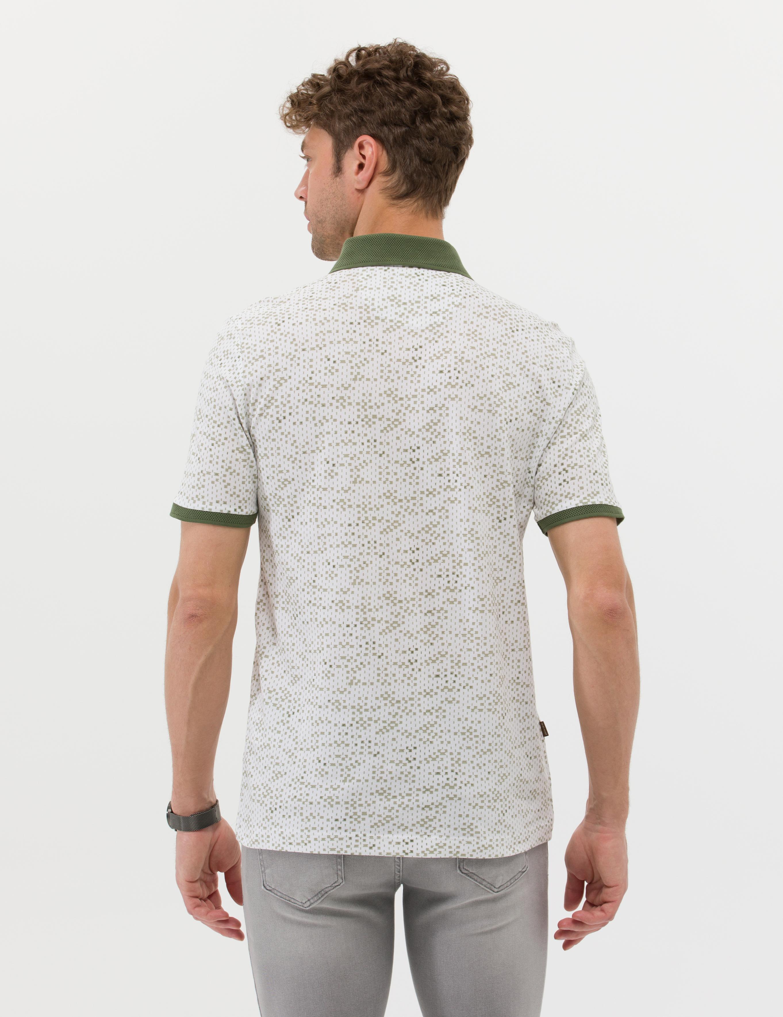 Beyaz Regular Fit Polo Yaka Tişört