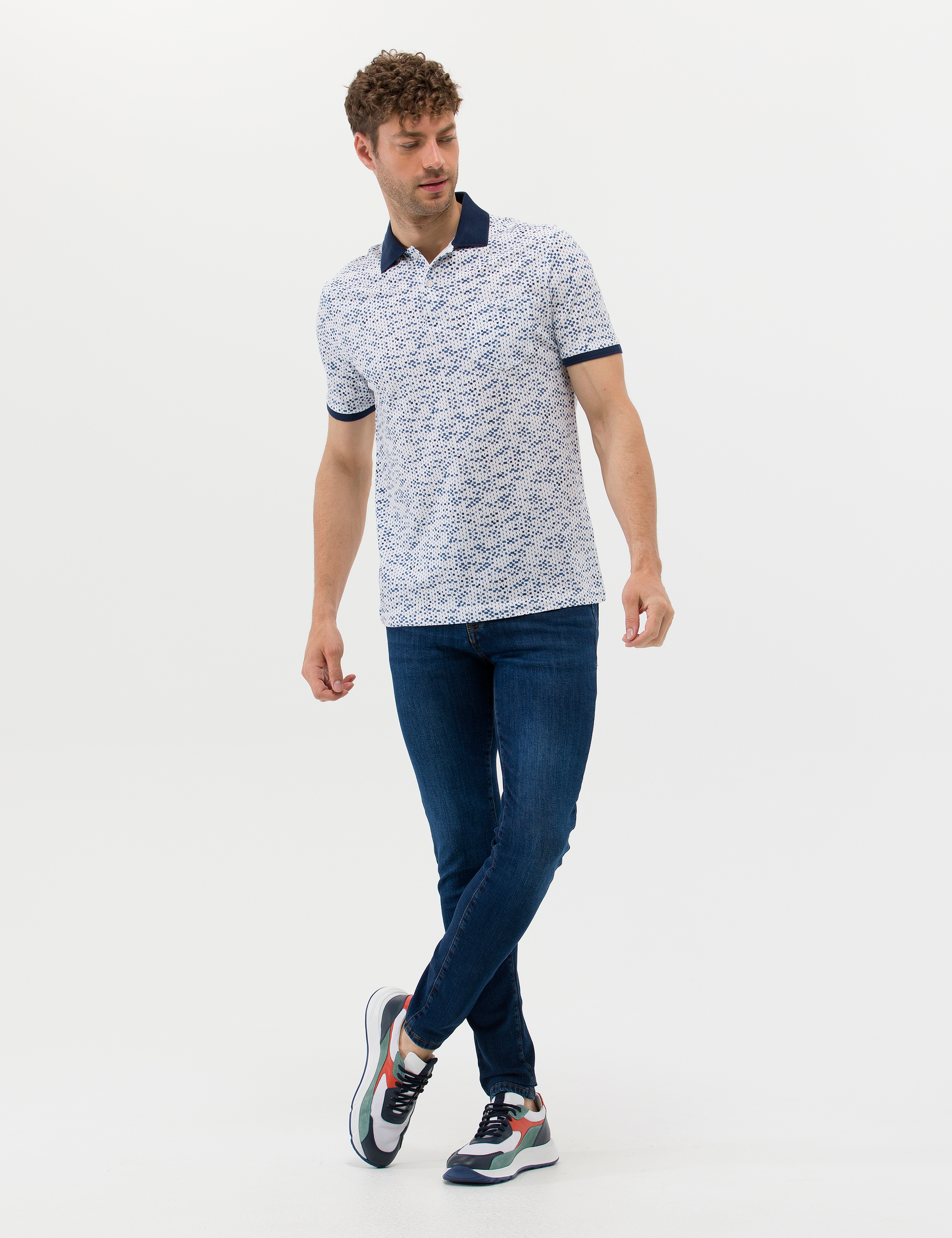 Ekru Regular Fit Polo Yaka Tişört