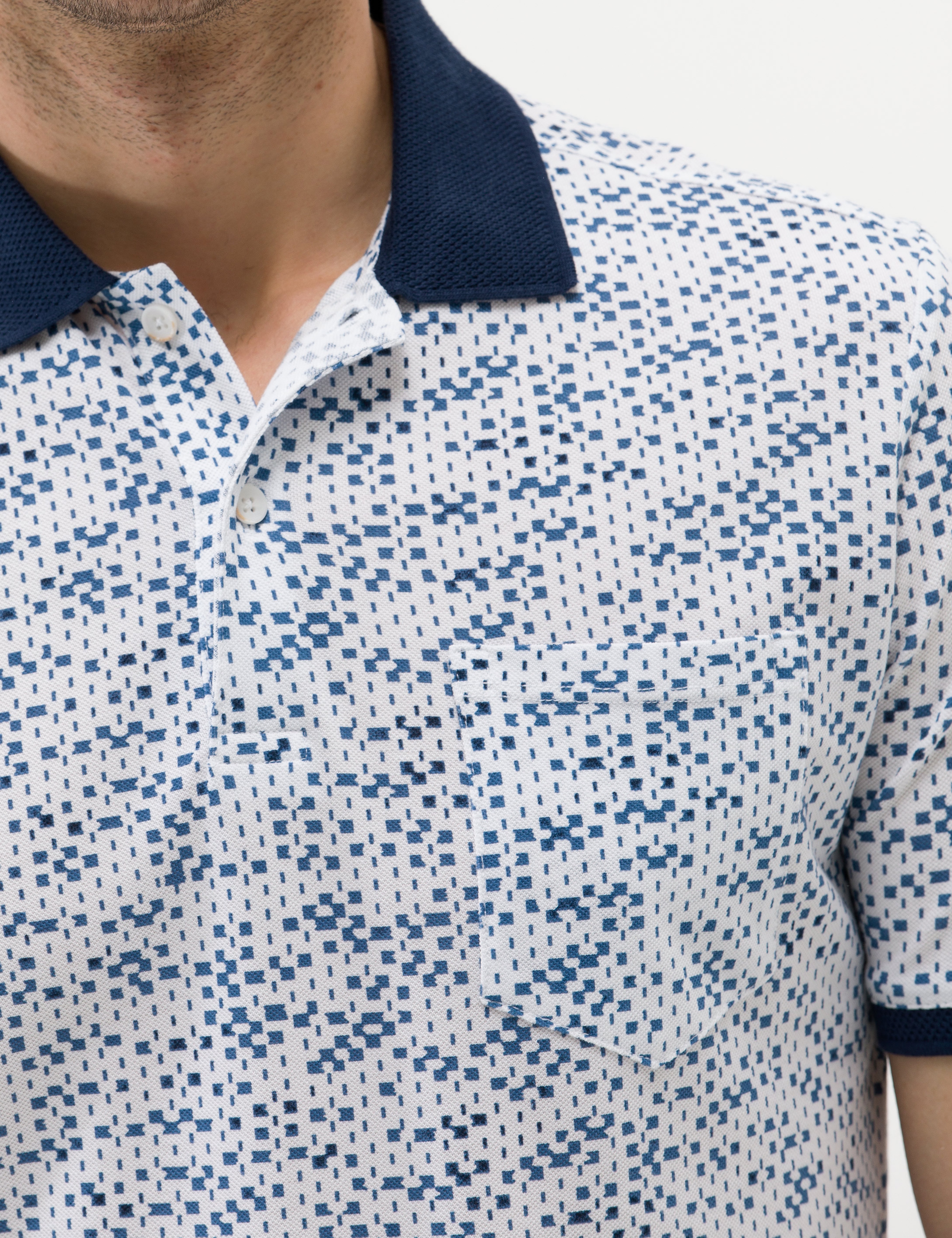 Ekru Regular Fit Polo Yaka Tişört - Image 7