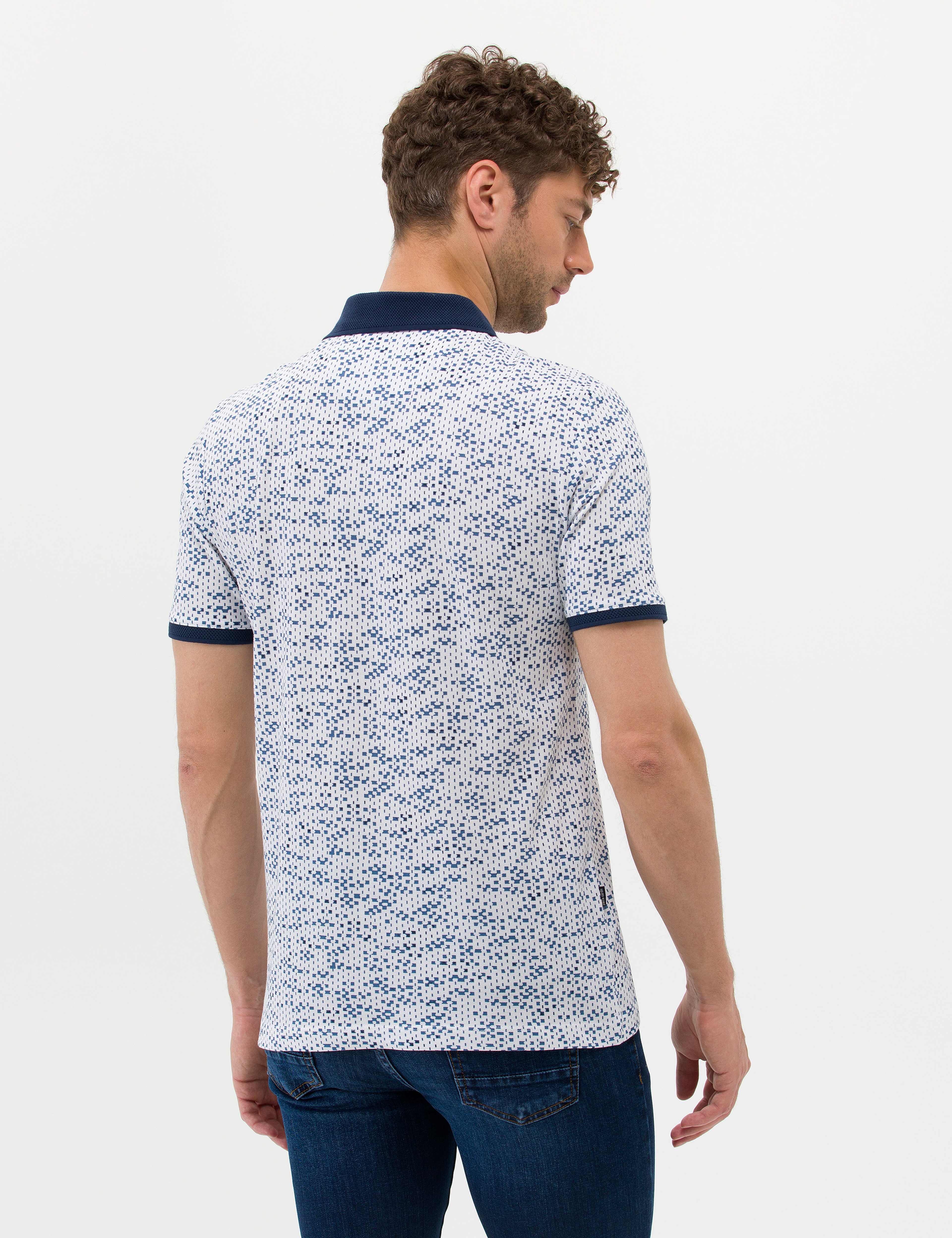 Ekru Regular Fit Polo Yaka Tişört - Image 6