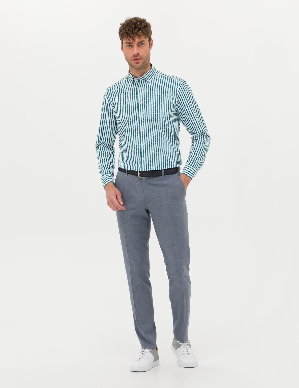 Zümrüt Regular Fit Uzun Kollu Gömlek - 50276696007