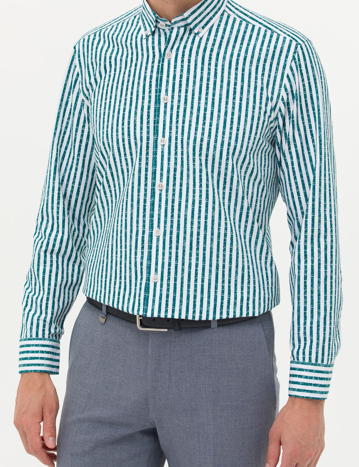 Zümrüt Regular Fit Uzun Kollu Gömlek - 50276696007